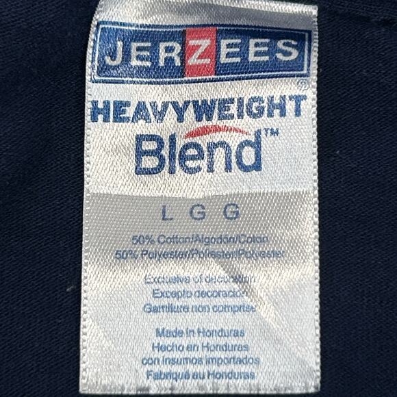 Vintage 90s New Jersey Police Christmas Toy Drive T Shirt Mens L Large Blue SRT - Picture 5 of 6